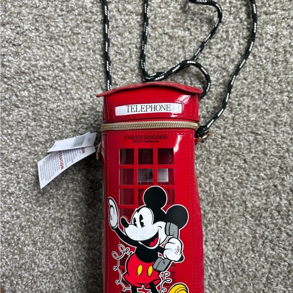 Disney Red Telephone Booth Crossbody Bag - Picture 1 of 3